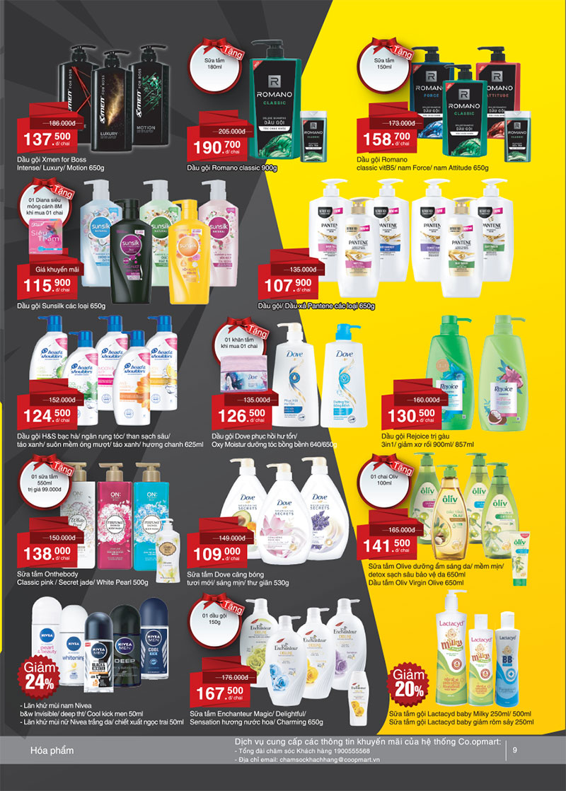 Siêu thị Co.opmart Cần Thơ khuyến mãi Hóa phẩm