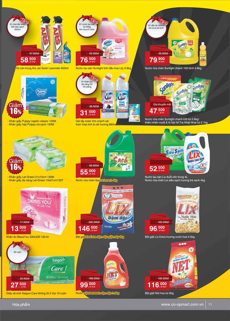 Siêu thị Co.opmart Cần Thơ khuyến mãi Hóa phẩm